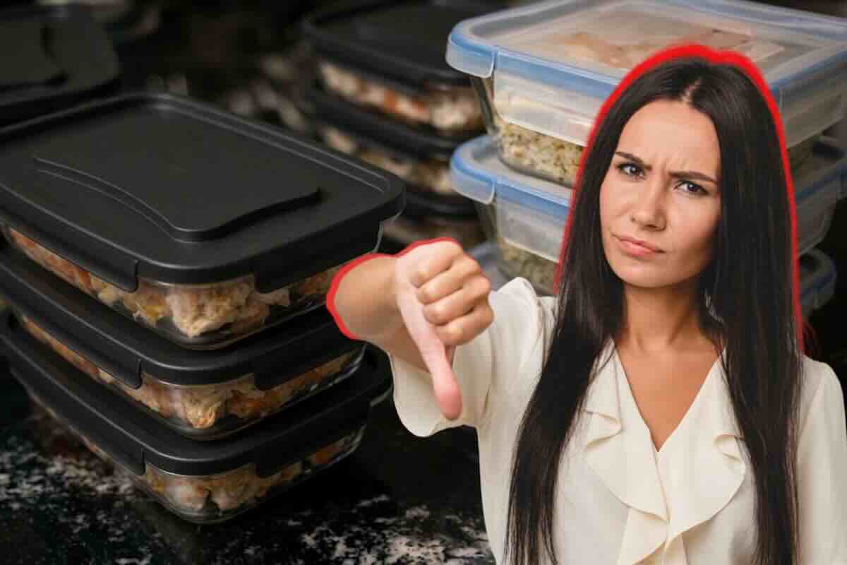 addio contenitori per alimenti